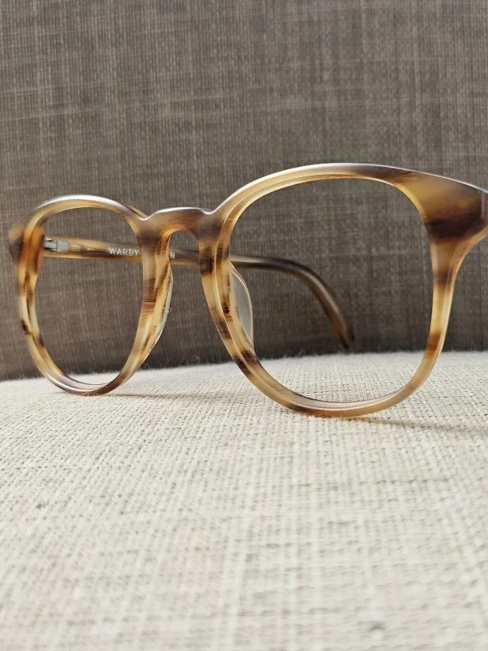 Warby Parker Eyeglasses Frame DOWNING W 217 Eyewear Unisex Glasses Brown